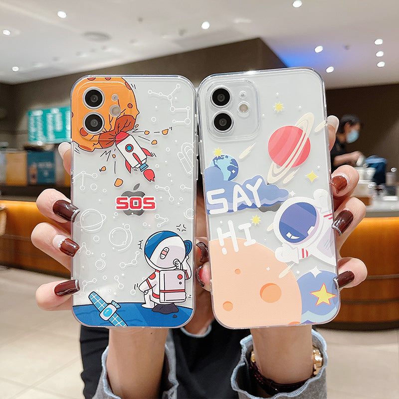 Astronaut-Themed Mobile Phone Protective Case - Mmcmarket